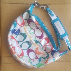 Small colorful Coach purse